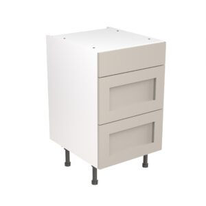 SHAKER  500 3 DRAWER BASE CABINET FLATPACK