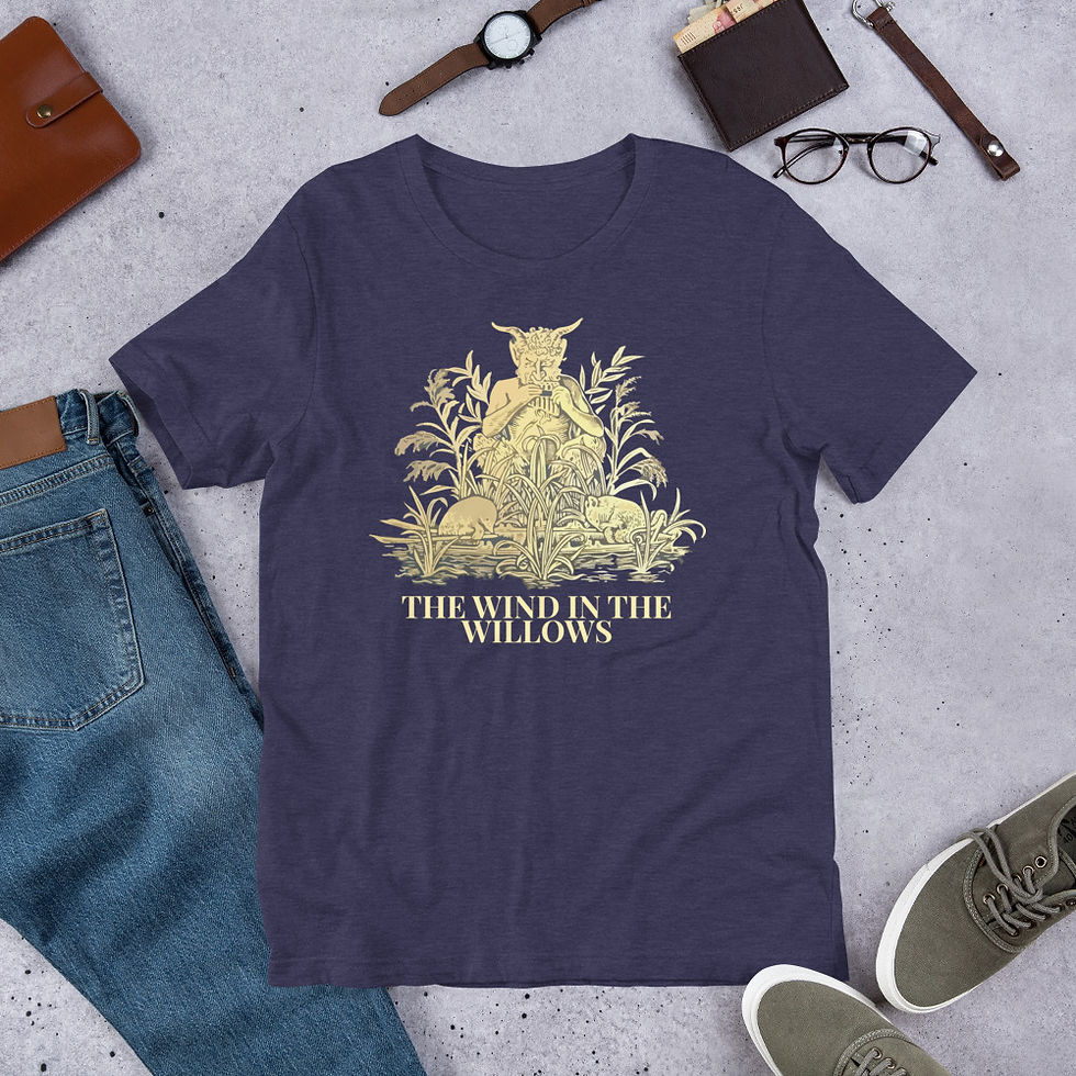 Miniatura: Kenneth Grahame Wind in the Willows Cover Unisex T-Shirt