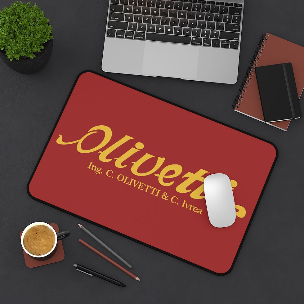 Thumbnail: Olivetti Typewriter Co. Cursive Logo Typewriter Pad & Desk Mat