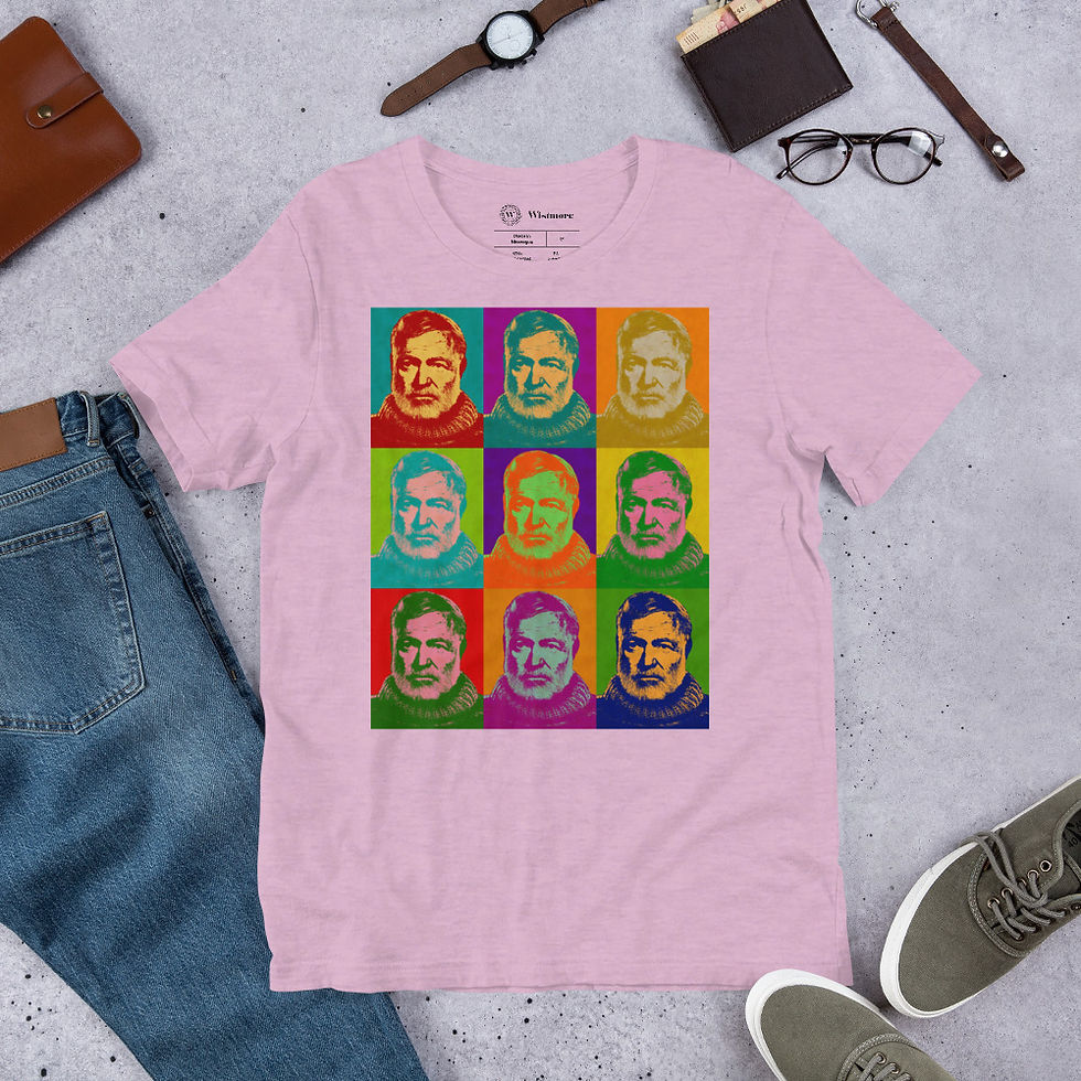Thumbnail: Ernest Hemingway Pop Art Unisex T-Shirt