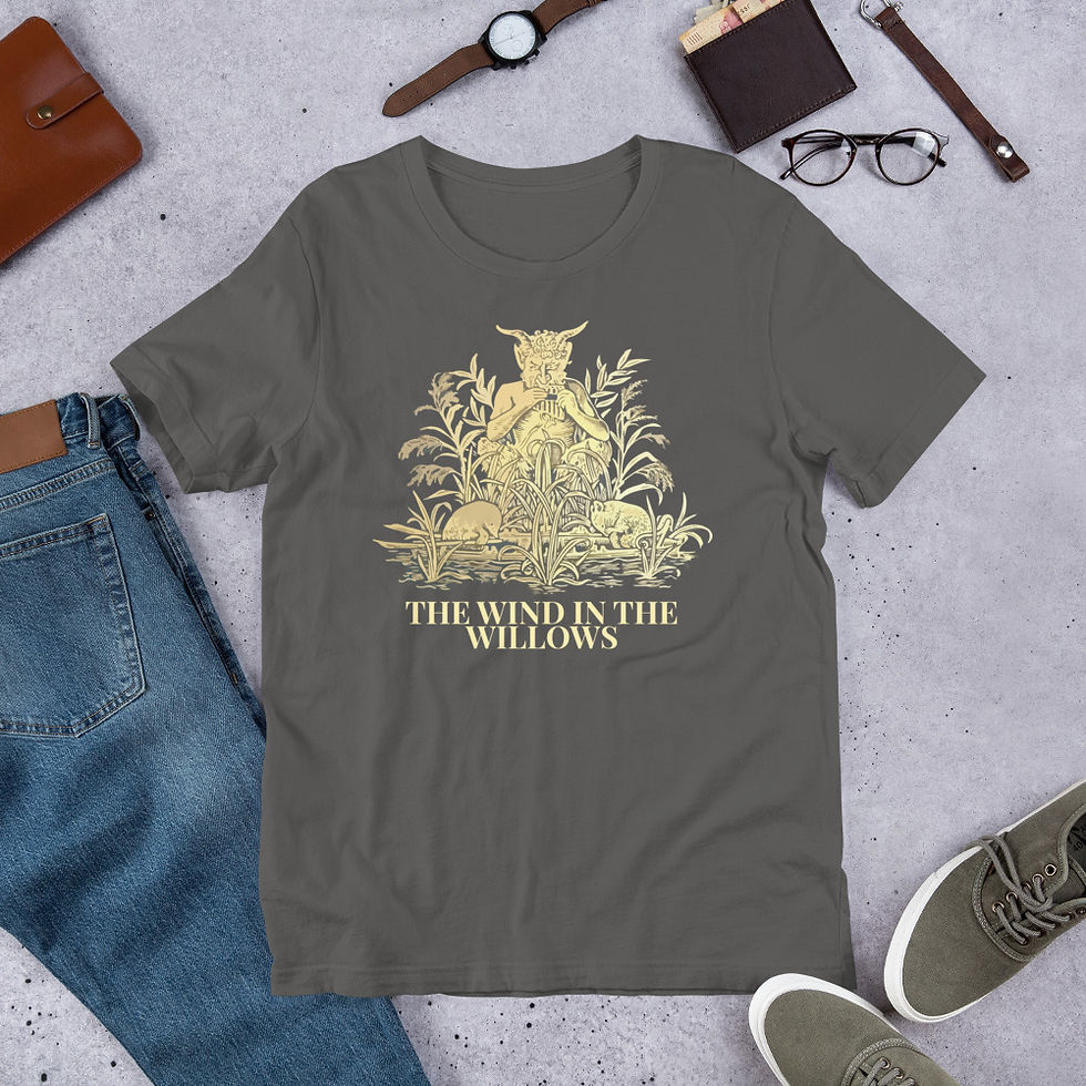 Miniatura: Kenneth Grahame Wind in the Willows Cover Unisex T-Shirt