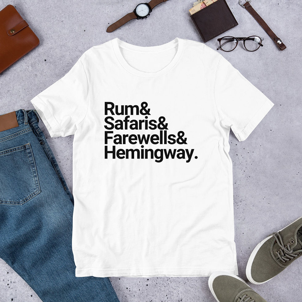 Miniatura: Hemingway Helvetica Unisex T-Shirt
