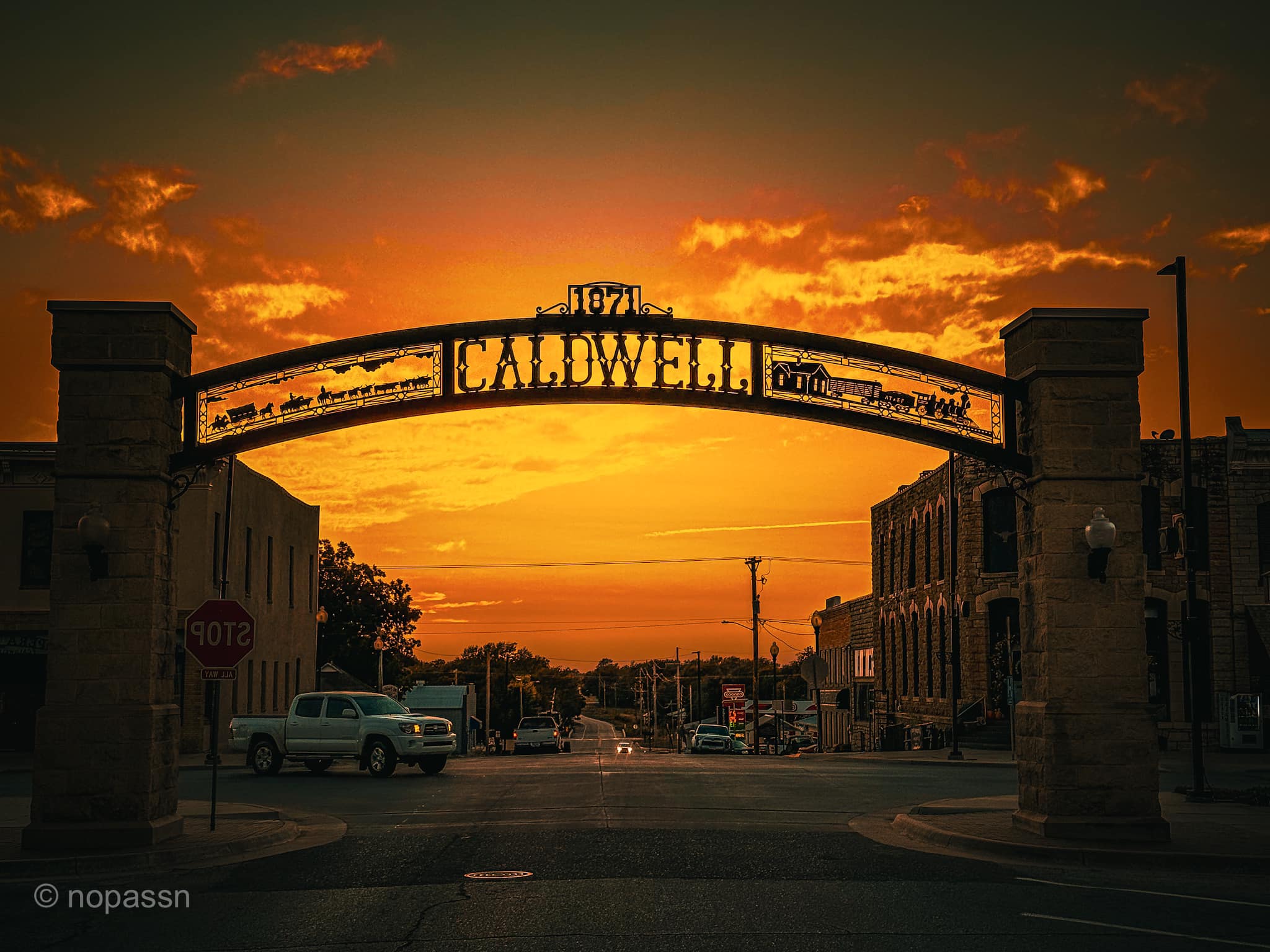 Caldwell, KS sunrise