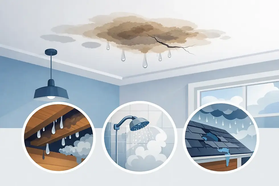 Moisture Stains on Ceiling: What They Mean