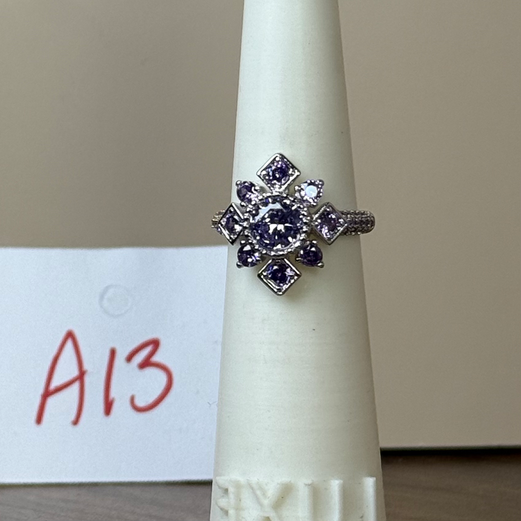 A13 Size 6 - OG - Lavender Topaz/Rhodium