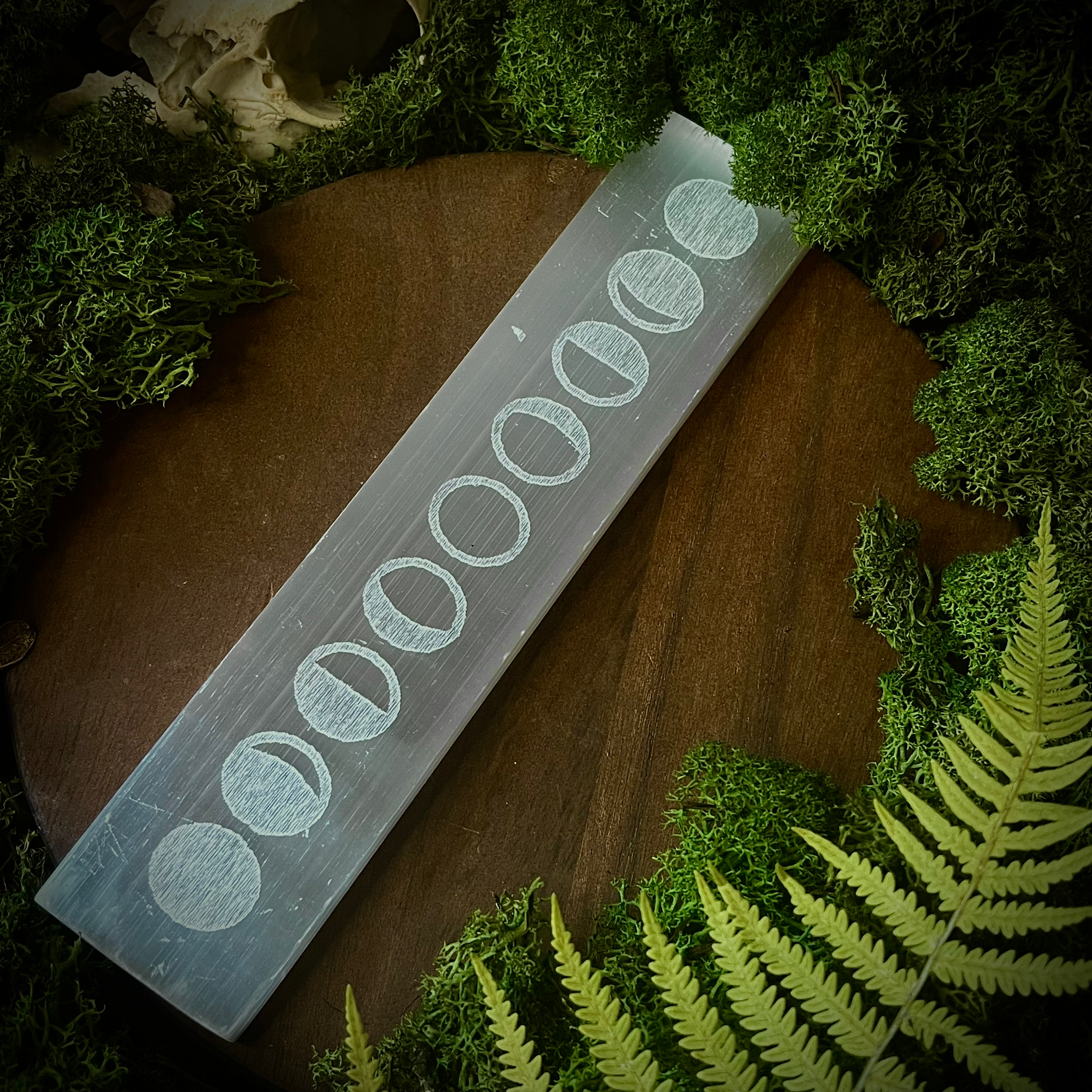 Plaque en Sélénite - Cycle Lunaire