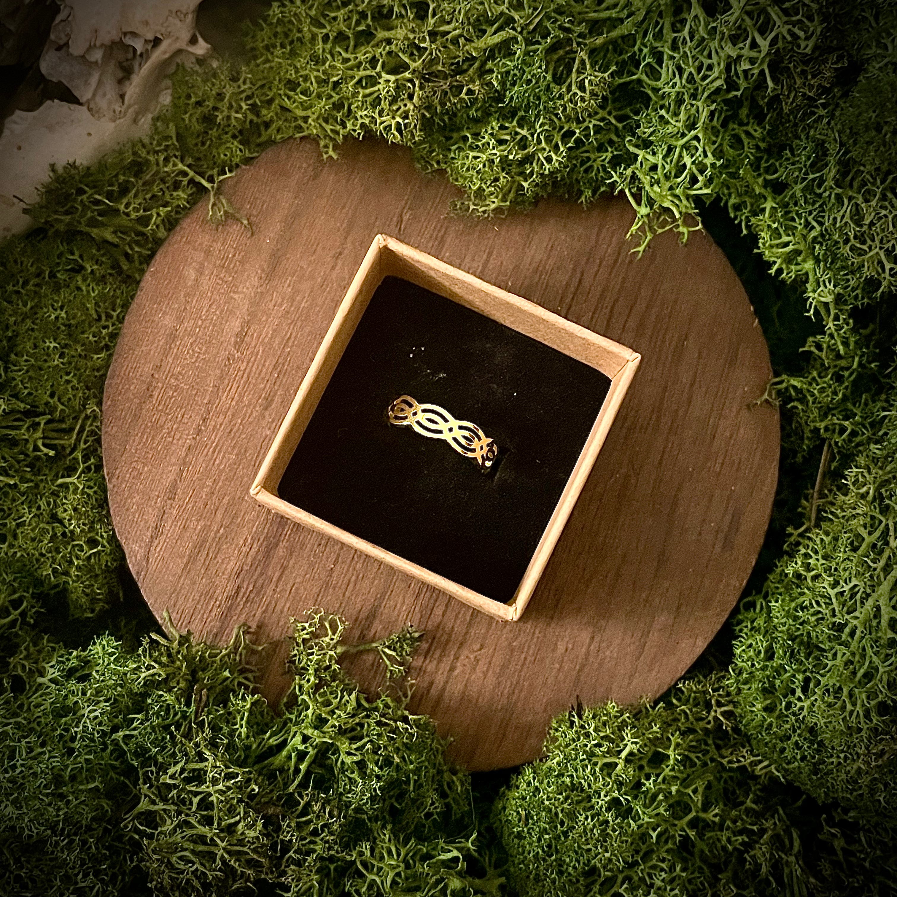 Anneau Entrelacs Doré