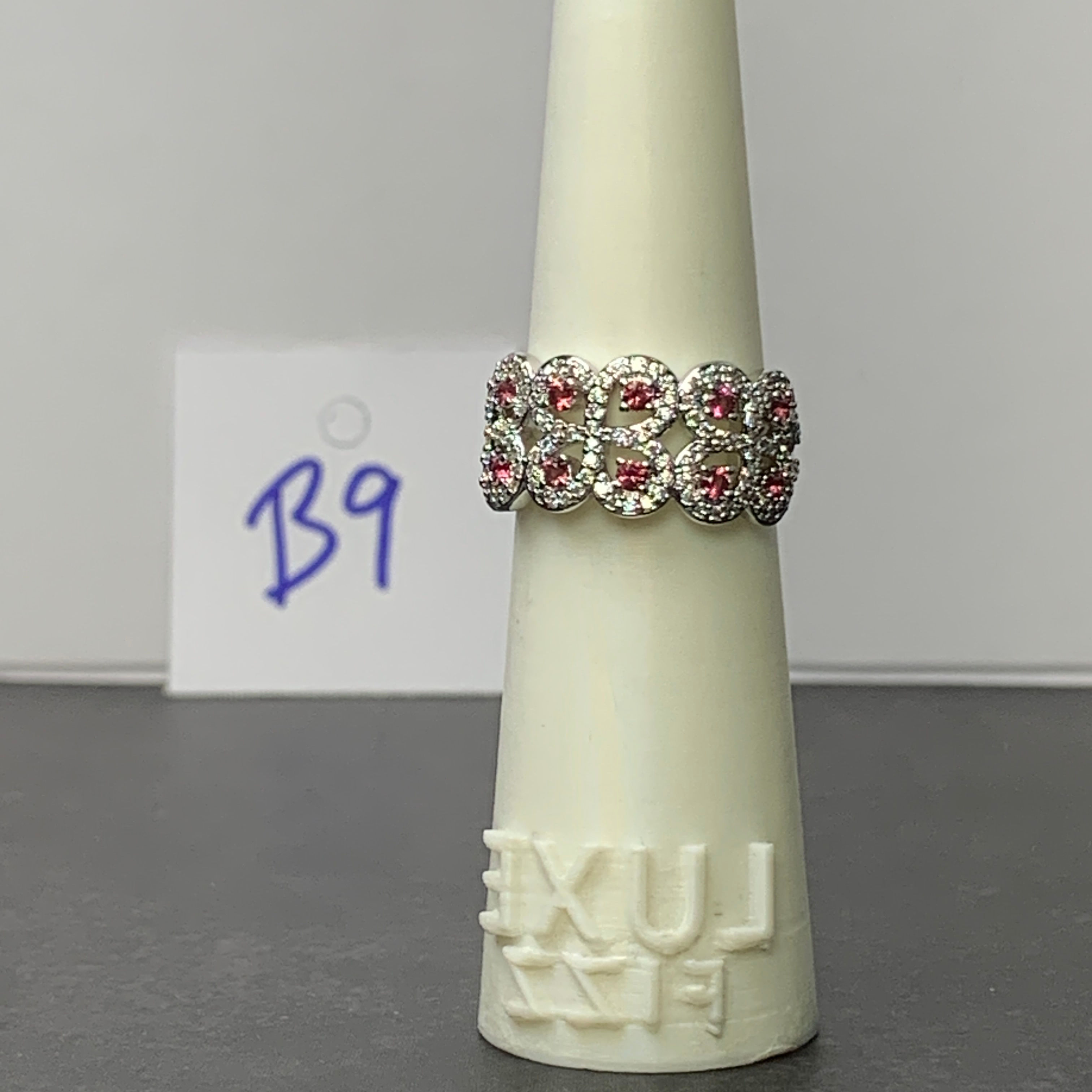 B09 Size 7 - OG - Rhodalite/Rhodium
