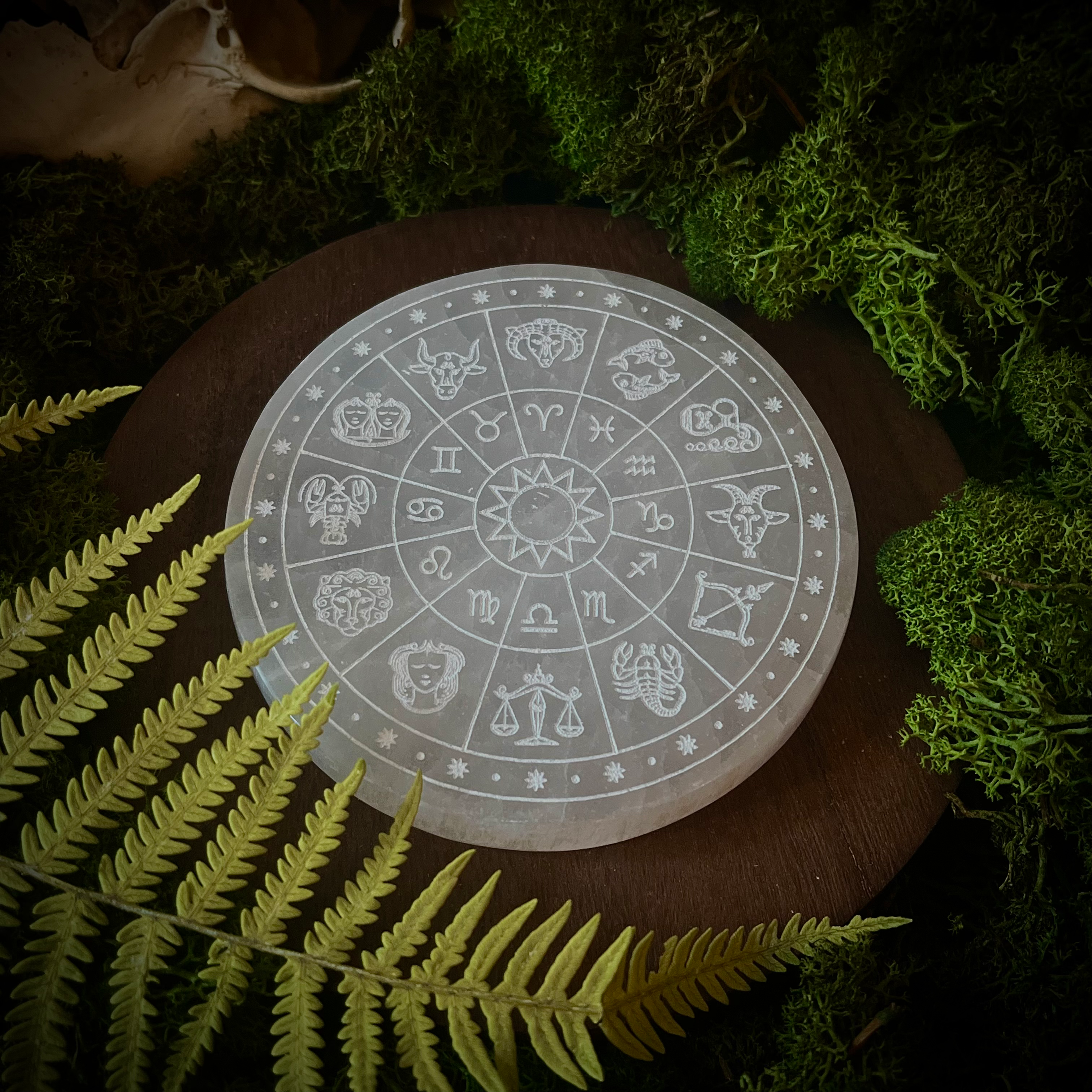 Plaque en Sélénite - Zodiaque