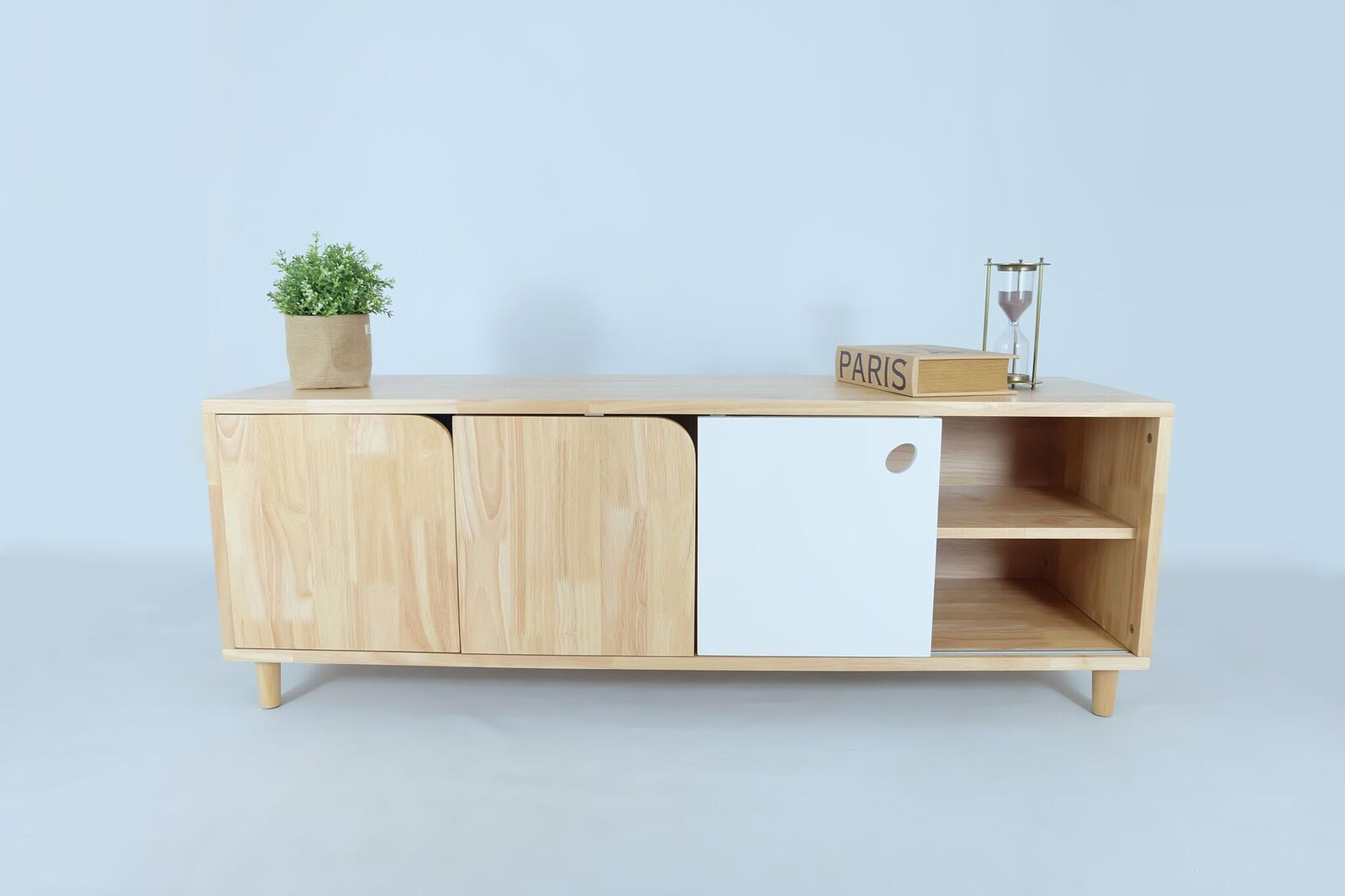 Peed TV + Hinge Shoes Cabinet