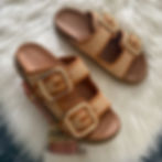 Collin Double Buckle Footbed Sandals