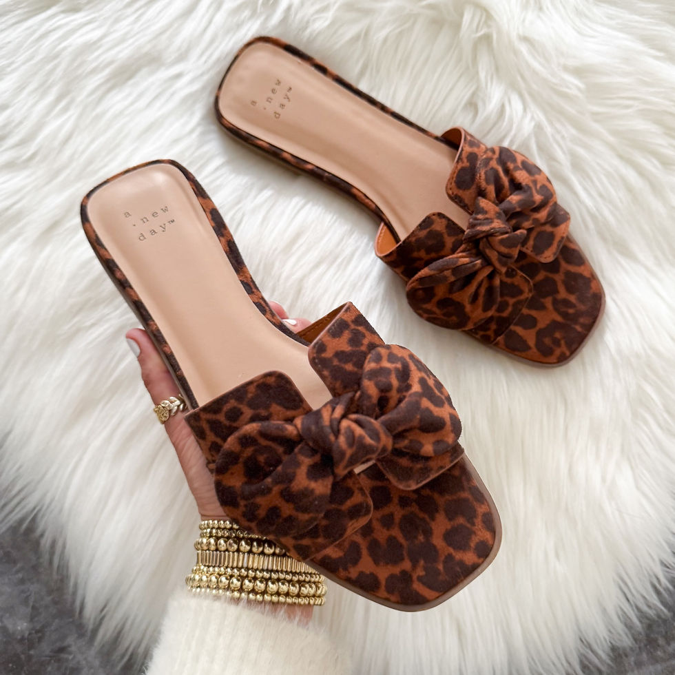 Maple Bow Flat Sandals