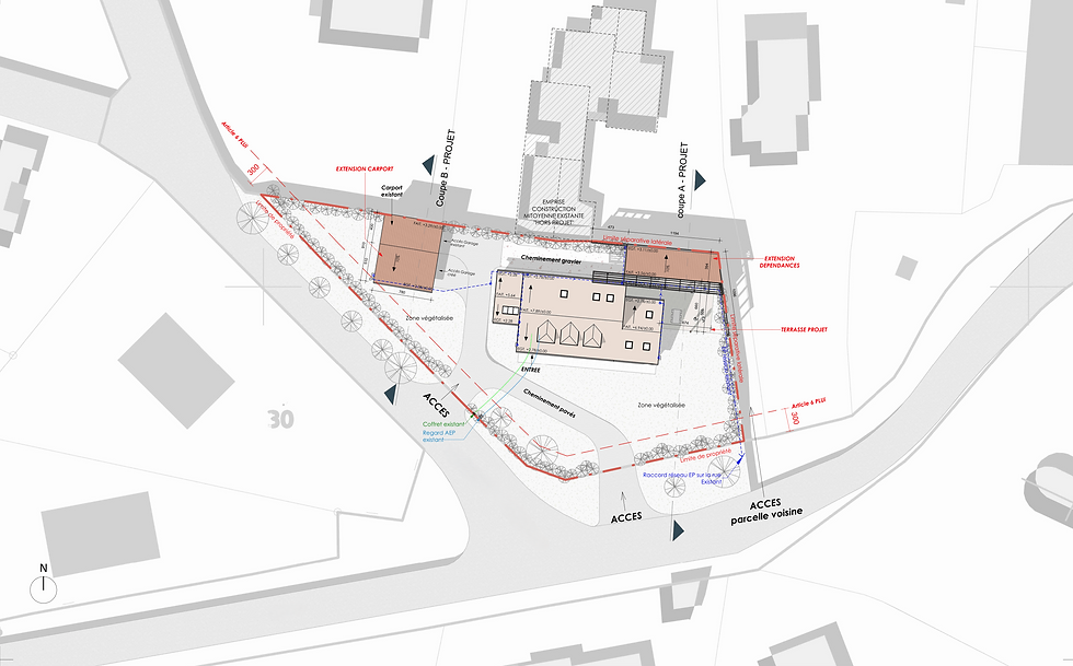 Plan masse Projet