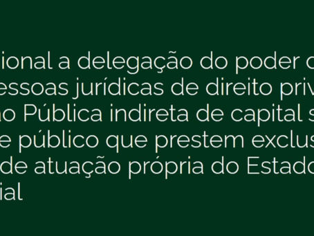 Delegação do Poder de Polícia