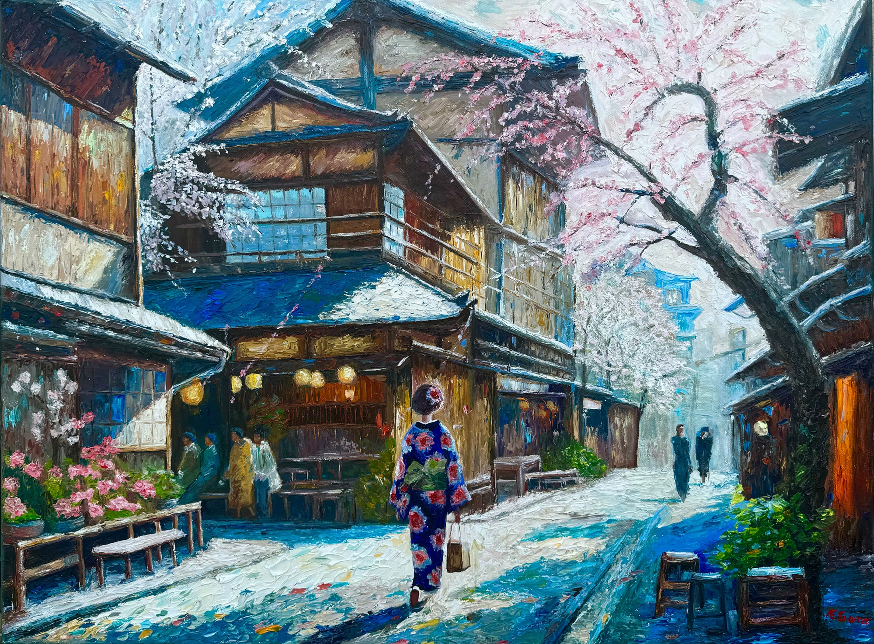 Beneath the Sakura: The Mystery of the Girl in Kimono