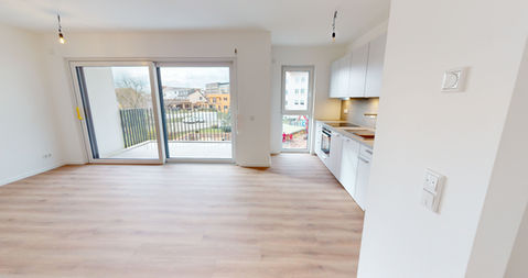 2-Zimmer Wohnung Magdeburg Wohn-Esszimmer