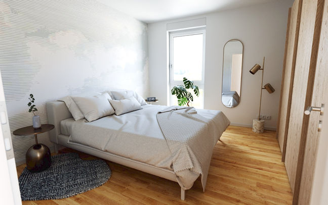 Schlafzimmer DREILINDEN Living (Bsp. Haus E)