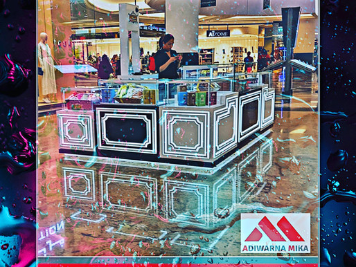 Stan Pameran Produk dari Acrylic Adiwarna Mika