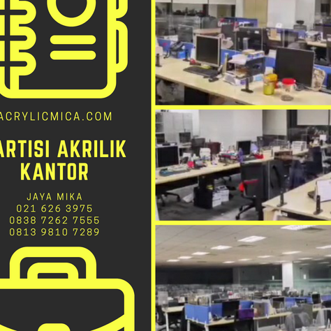 Partisi Akrilik Adiwarna Mika Untuk Kantor Di Indonesia