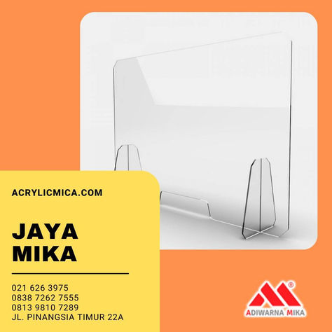 Desain partisi Akrilik Adiwarna Mika yang mudah untuk dibuat