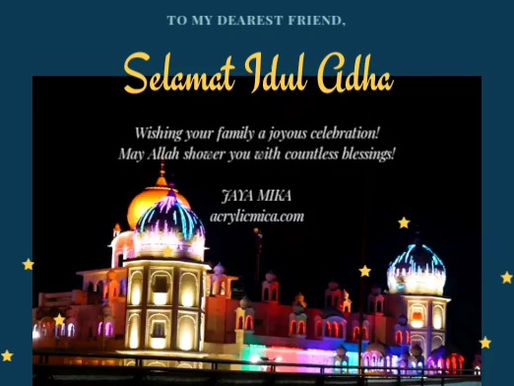 PT. Jaya Alam Persada (Jaya Mika) mengucapkan selamat Hari Raya Idul Adha tanggal 31 Juli 2020