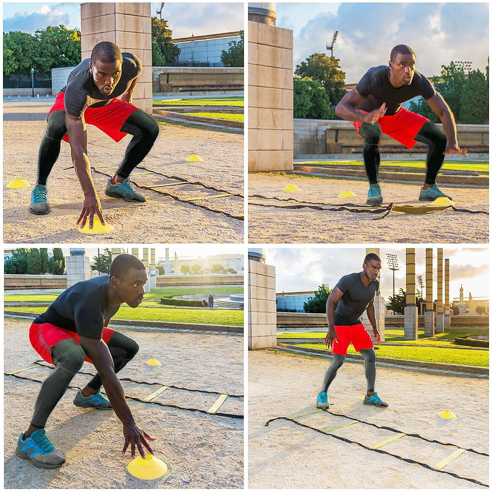Thumbnail: Professional Agility Training Kit – Speed Ladder & Football Training Cones
