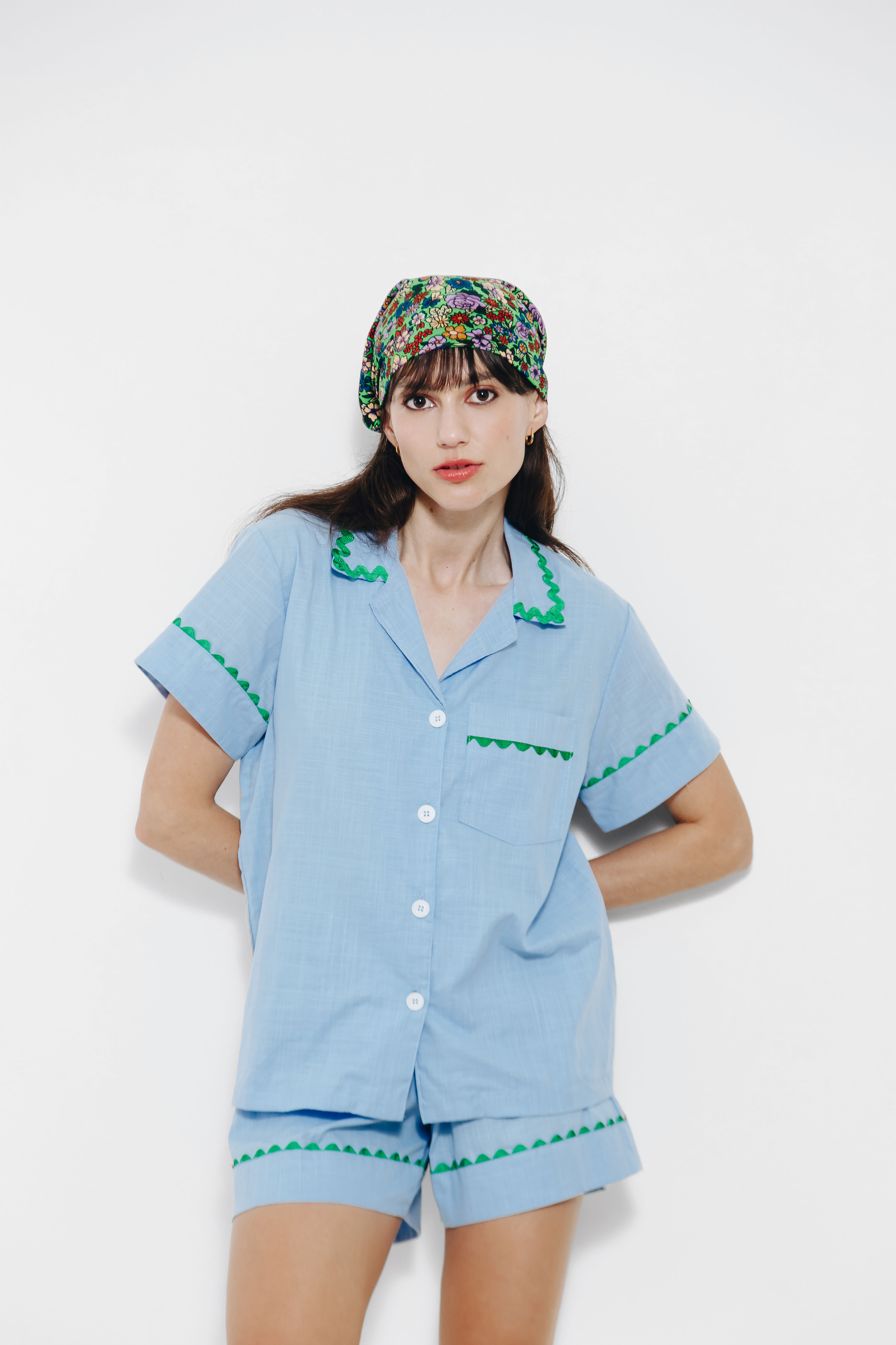 PJ SET LOLA AZUL CURTO