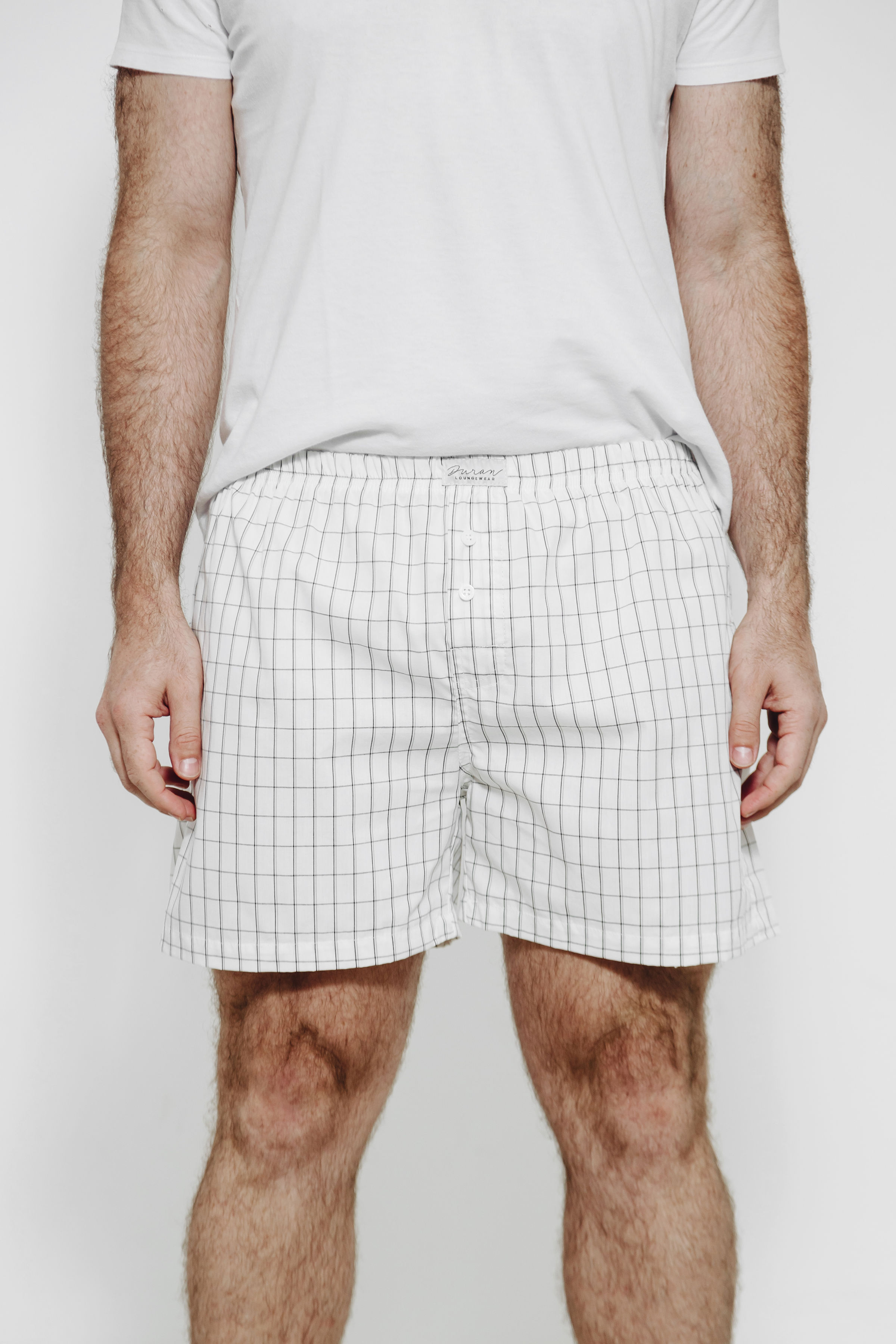 BOXER WILL QUADRICULADO P&B