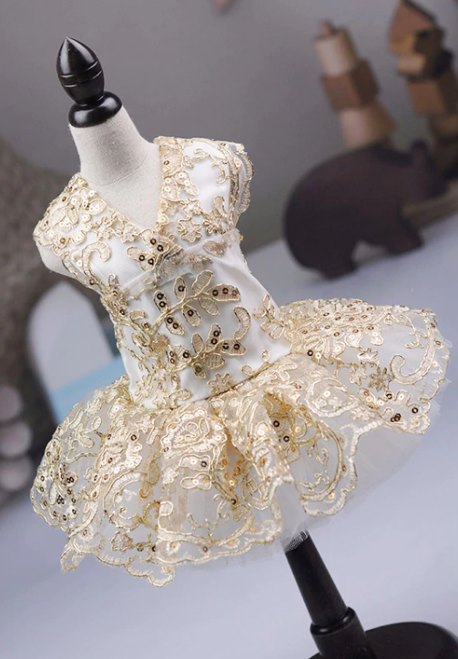 Thumbnail: Gold Sequin tutu dress