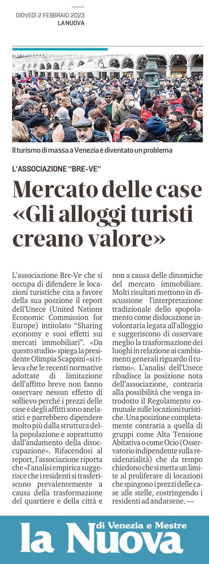 Sharing economy e suoi effetti sui mercati immobiliari