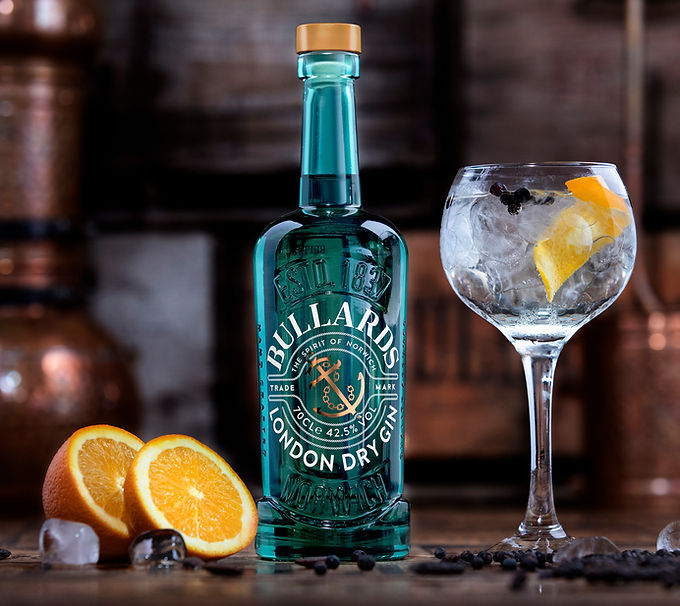 Botttle of Bullard's Award winning  London Dry Gin