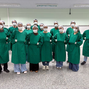 Atividade: Turma de graduandos do sexto período da disciplina de técnica cirúrgica