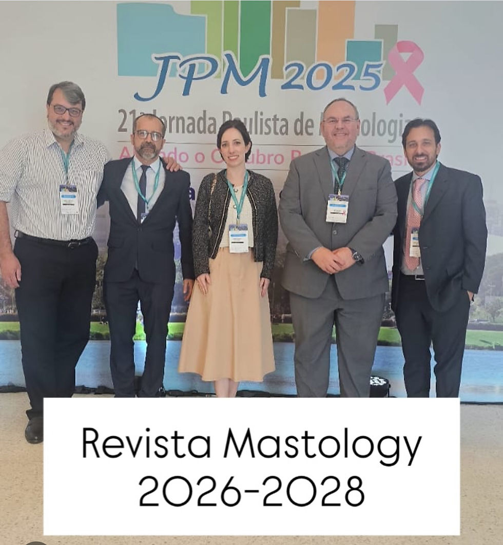 Editor Ciêntifico: Editor Chefe da Revista “Mastology”