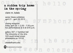 a sudden trip home in the spring