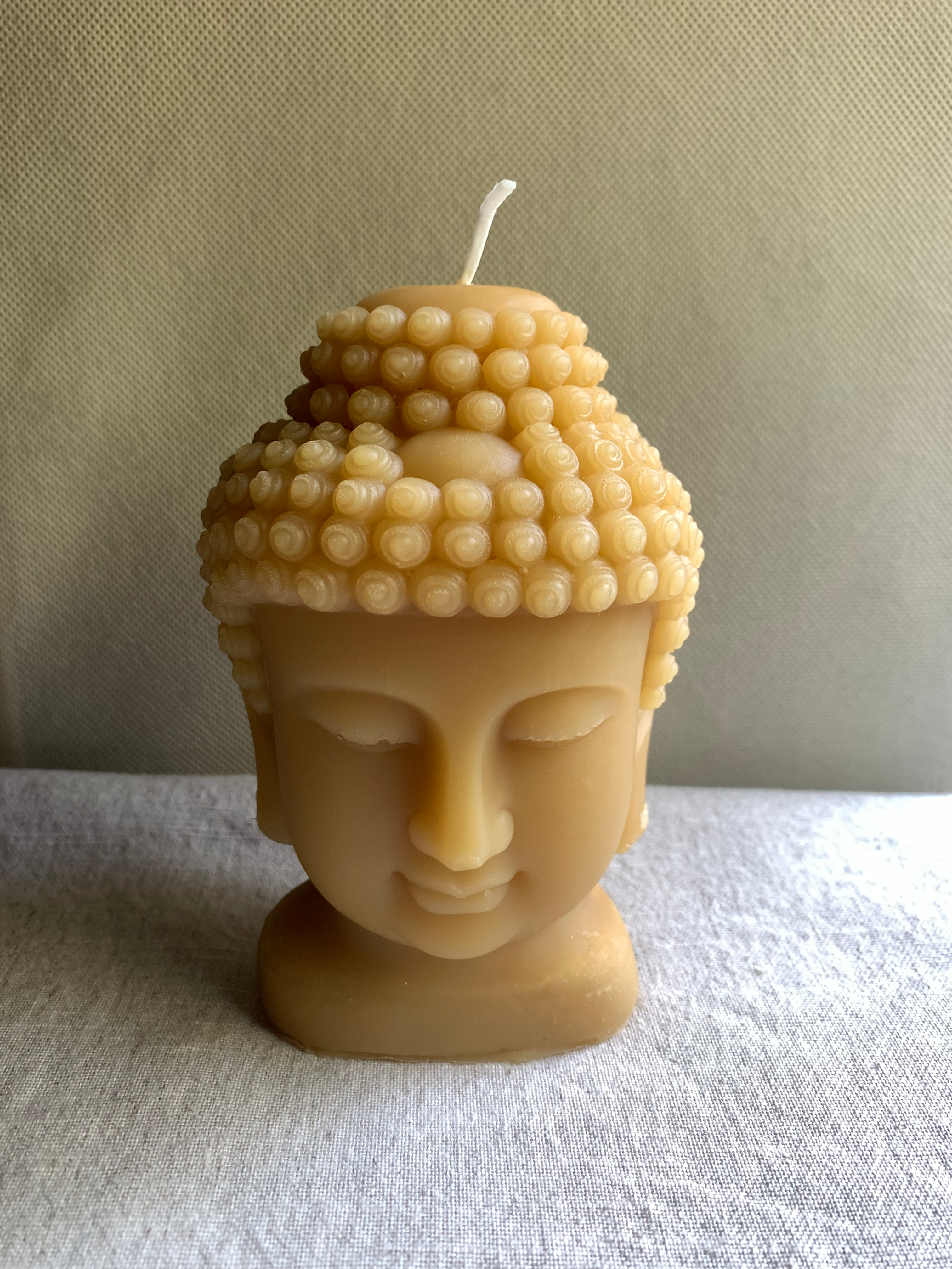 Buddha Beeswax Candle