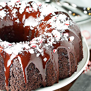 CHOCOLATE AND PEPPERMINT CAKE