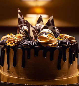 Choco Mocha Drip Cake