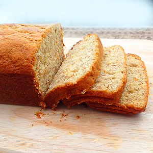 BANANA ORANGE LOAF CAKE WITH ORANGE DRIZZLE