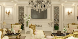 Neo classical residential reception area