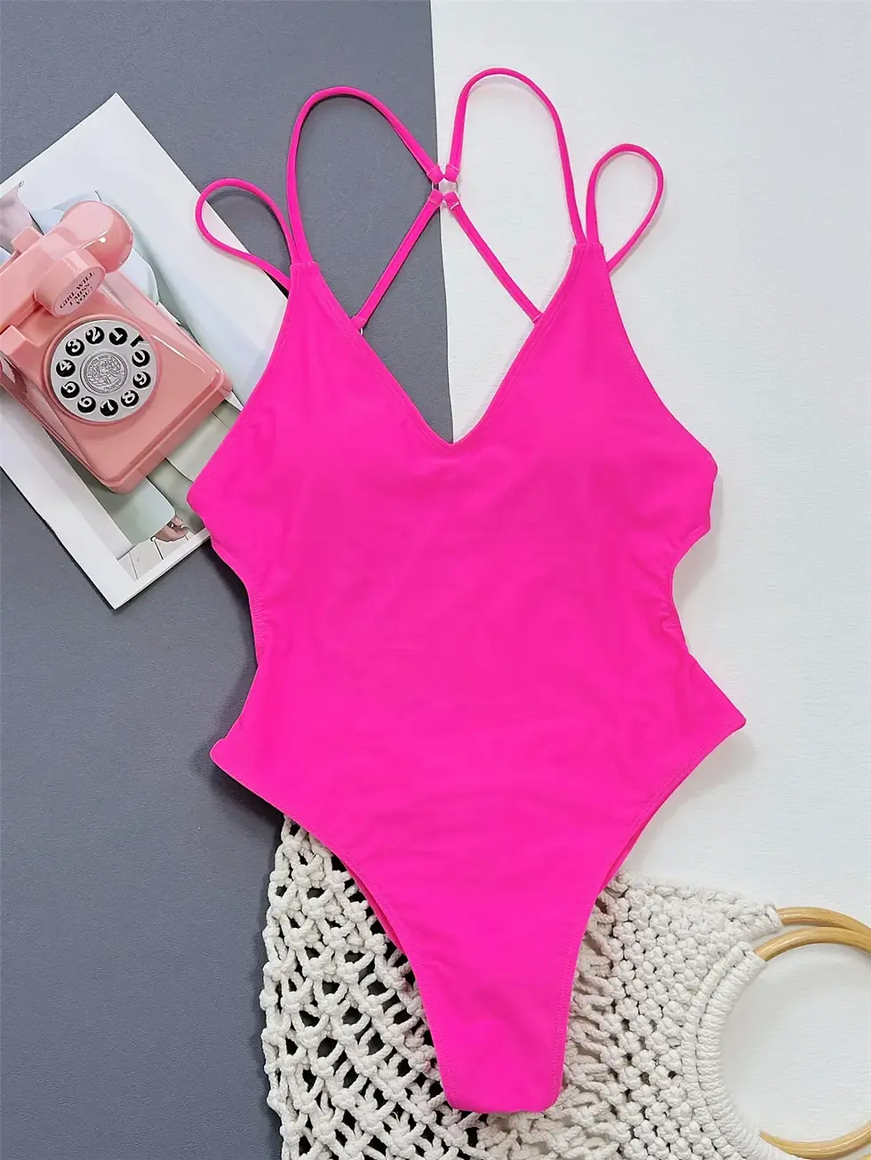 Miniatura: BIKINI DE UNA PIEZA SEXY – AZUL INTENSO