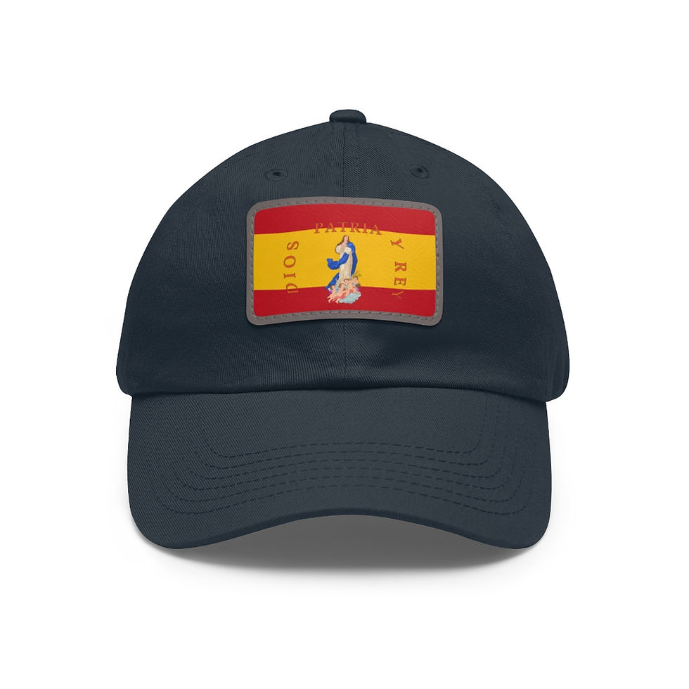 Thumbnail: Carlist Zouave Battalion Flag (Front) Leather Patch Hat