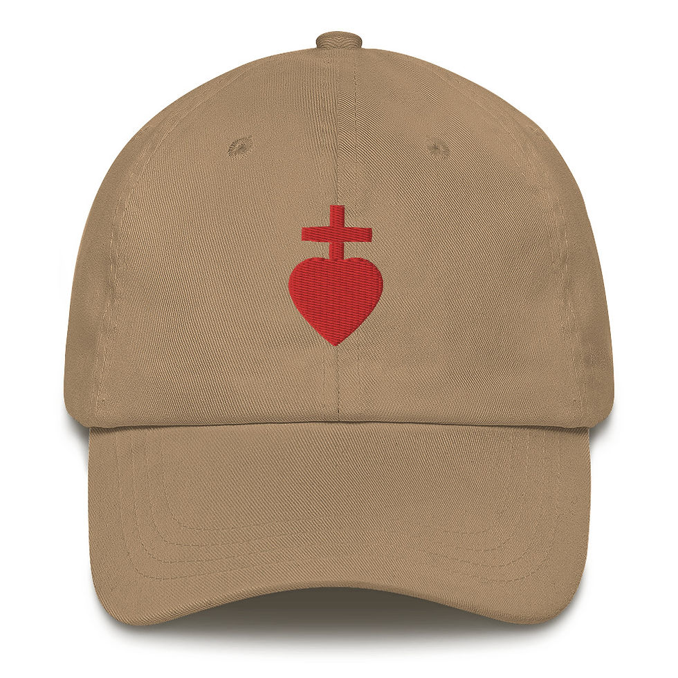Thumbnail: Vendée Sacred Heart Embroidered Hat (Buckle Back)