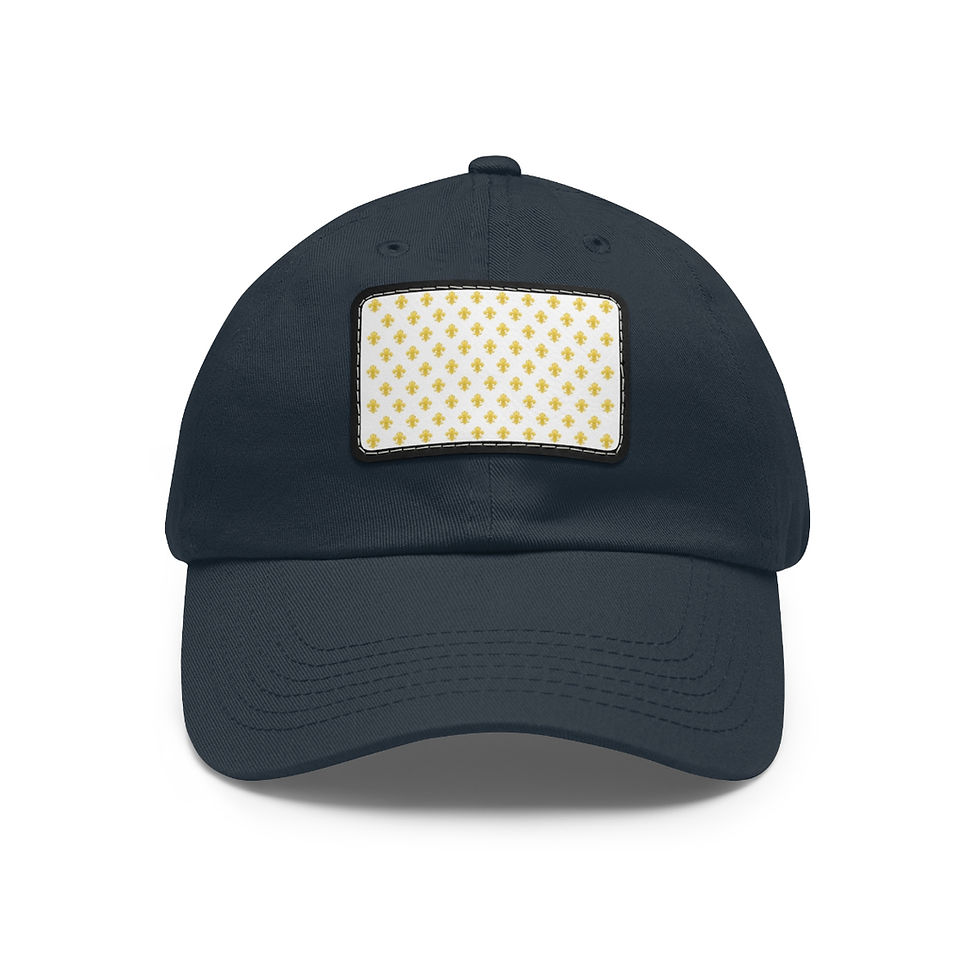 Thumbnail: Royalist French Flag Leather Patch Hat