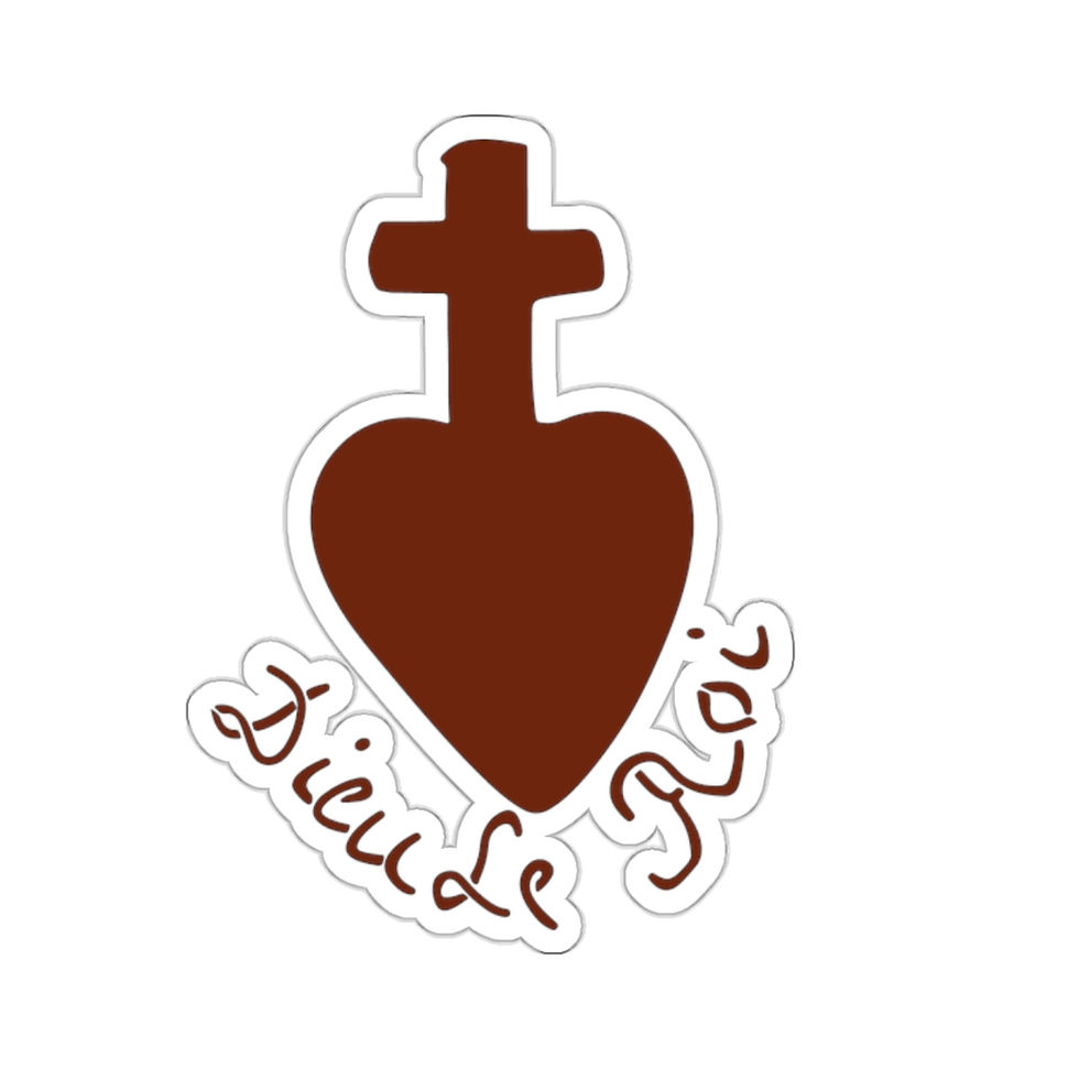 Thumbnail: Vendée Sacred Heart Dieu Le Roi Sticker
