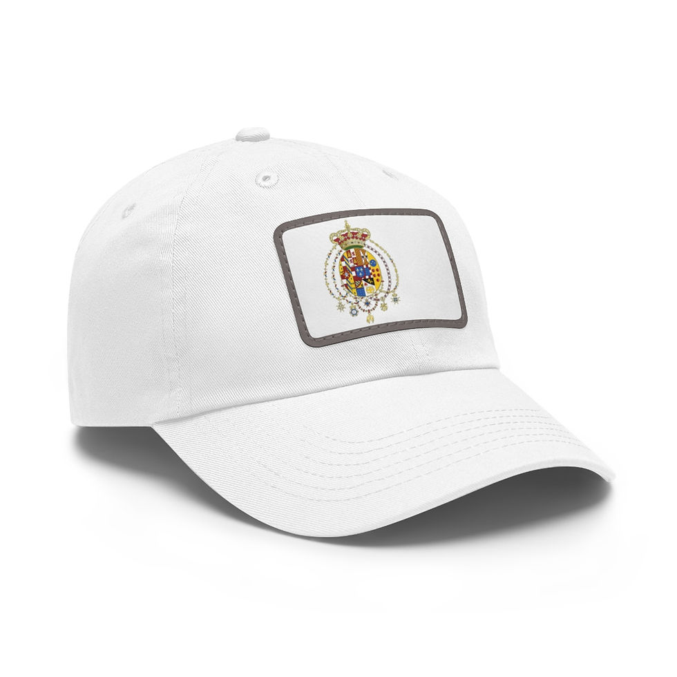 Thumbnail: Kingdom of Two Sicilies Flag Leather Patch Hat