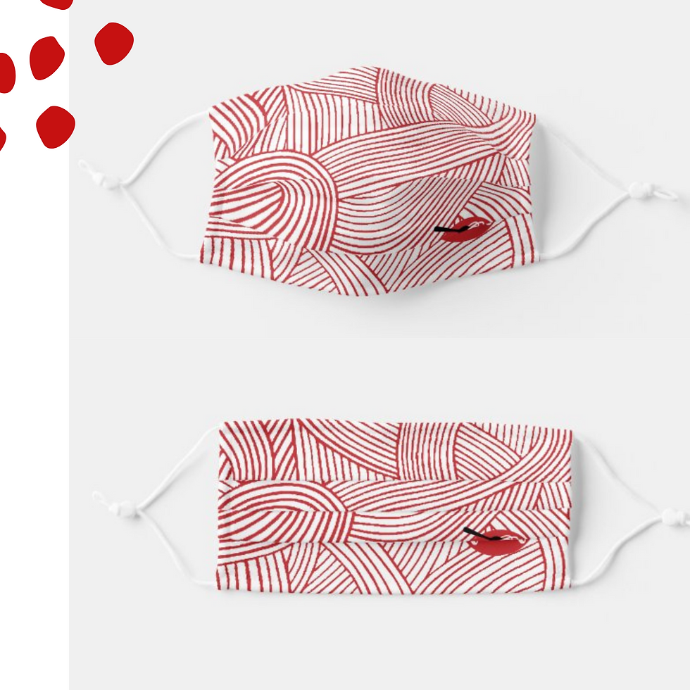 Thumbnail: Red & White Mask