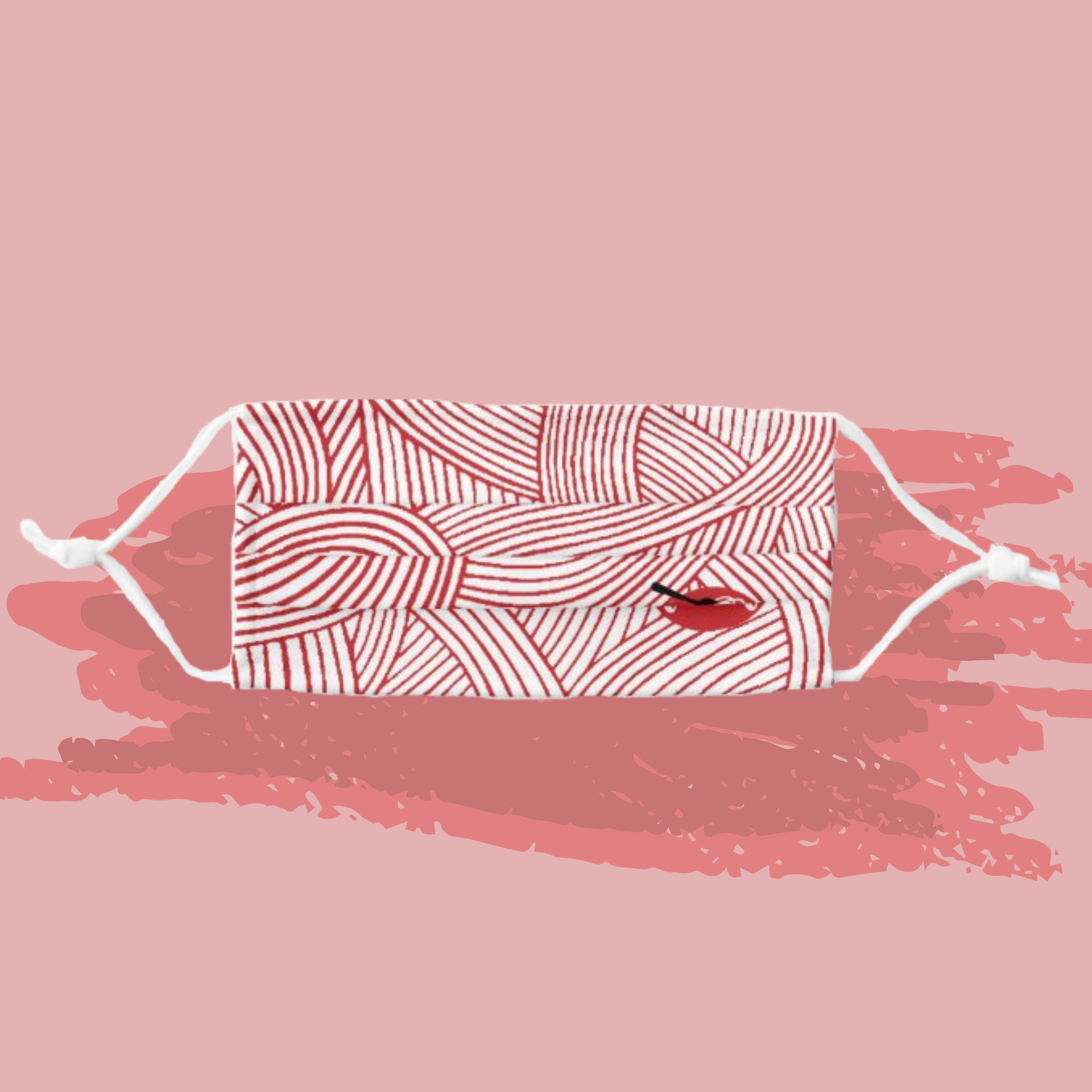 Red & White Mask