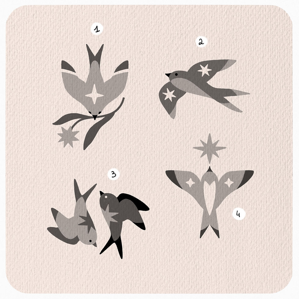 Miniature : Oiseau de nuit • 7cm