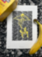 Thumbnail: Bone (Skeleton) - A4 Screen Print