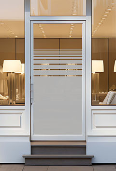 Etched glass design stripes, window film